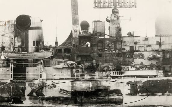 Exocets 14 4 2012 HMS Sheffield After Exocet Hit Stephen Deas